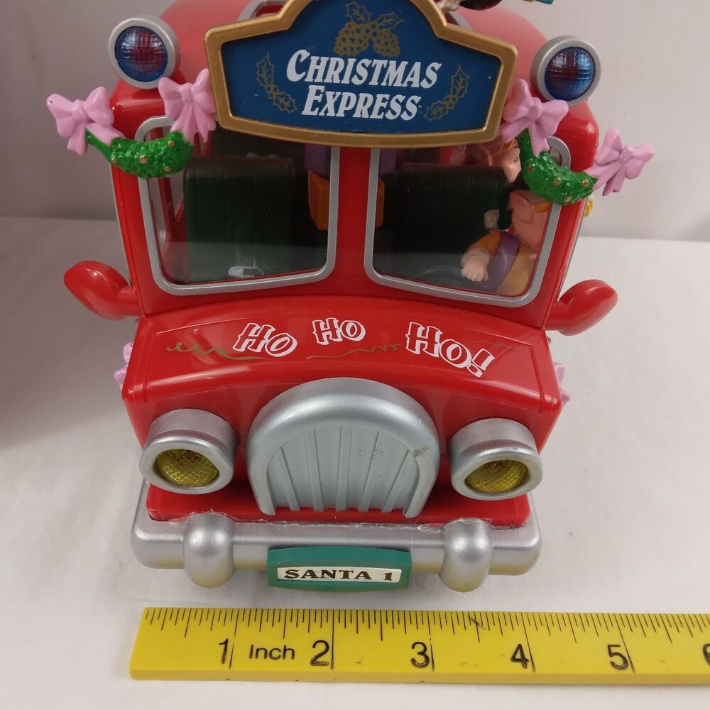 Vtg Action Musical Santa on Delivery Moving Music Box "Santa Is Coming to Town" - Picture 11 of 15